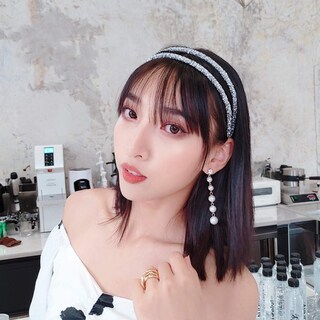 Foto 4 | Turbante Con Diamantes De Imitación Huoguo Para Mujer (1 Unidad) - Venta Internacional.