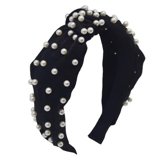 Foto 4 | Diademas Huoguo Pearl Para Mujer Elegantes Y Anchas 1 Unidad - Venta Internacional.