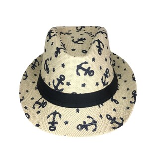 Foto 1 | Sombrero Infantil de Hebras Patrón de Anclas color Beige