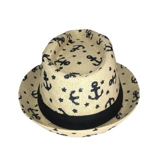 Foto 3 | Sombrero Infantil de Hebras Patrón de Anclas color Beige