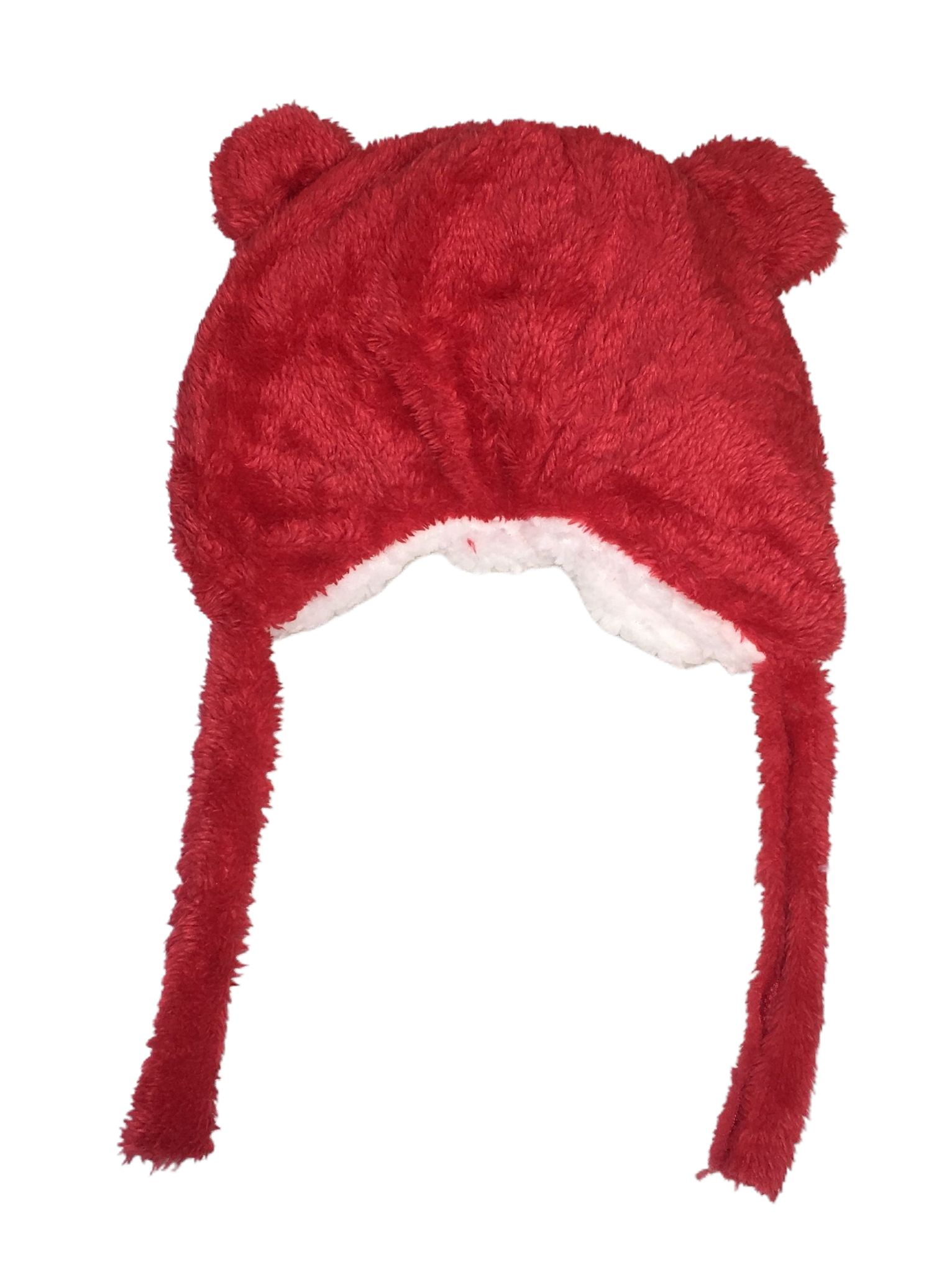 Foto 3 pulgar | Gorro Bonete De Oso Para Bebé Rojo