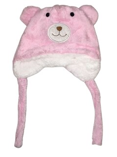 Foto 1 | Gorro Bonete De Oso Para Bebé Rosa
