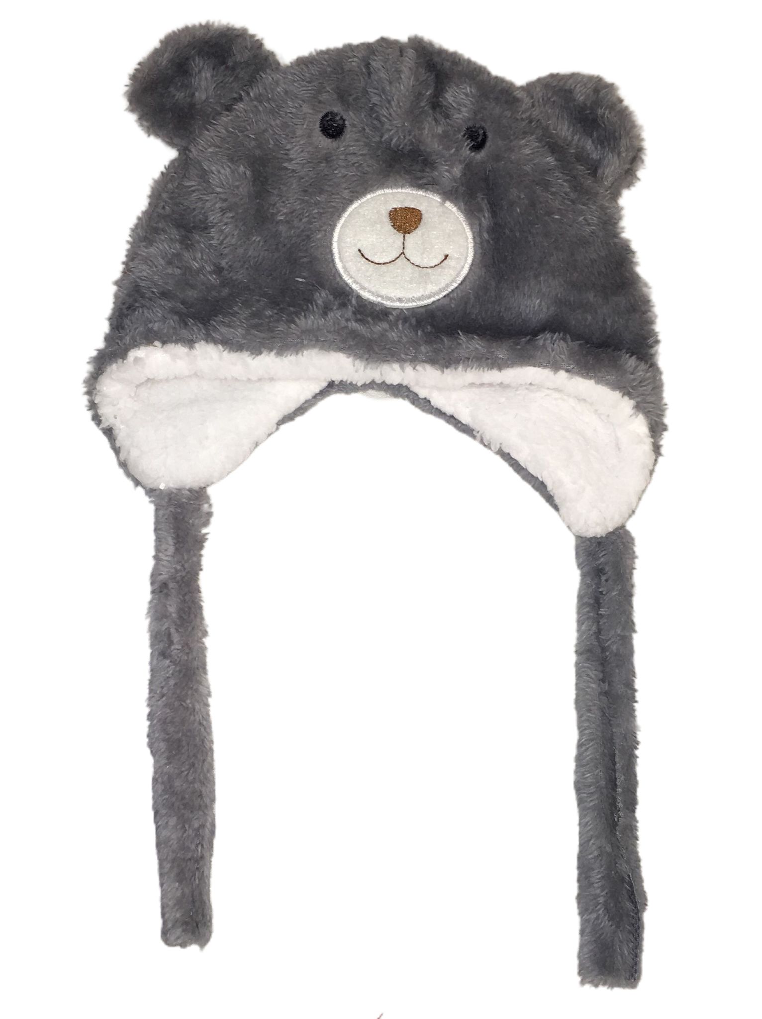 Foto 2 pulgar | Gorro Bonete De Oso Para Bebé Gris