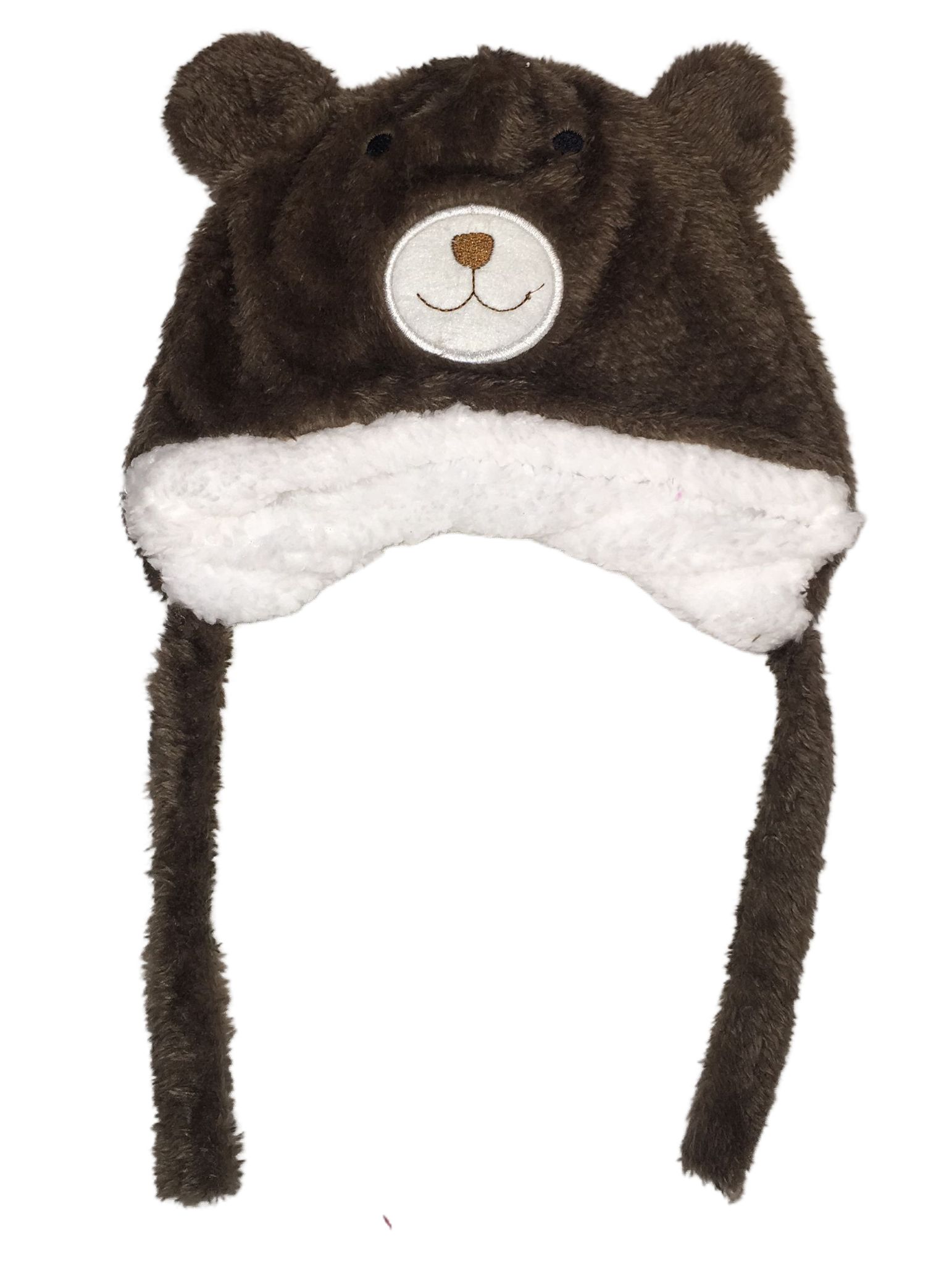 Gorro Bonete De Oso Para Bebé Café