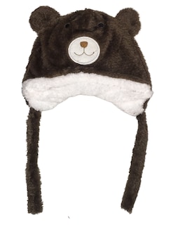 Foto 1 | Gorro Bonete De Oso Para Bebé Café