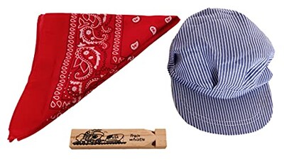 Foto 1 | Venta Internacional-disfraz De Conductor De Tren Para Niños: Sombrero, Silbato Y