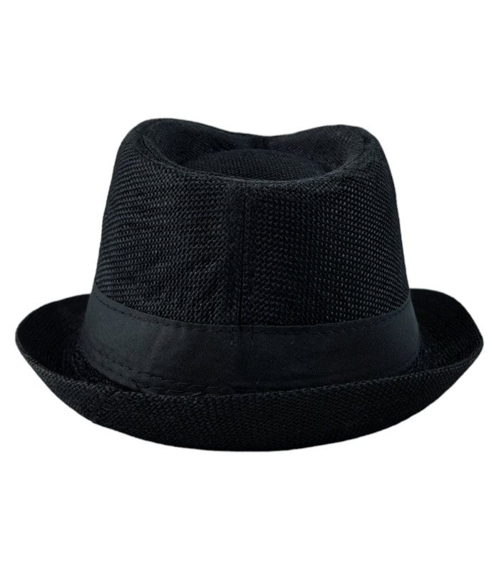 Foto 6 | Sombrero para Niños Fedora Ala Corta Transpirable Negro