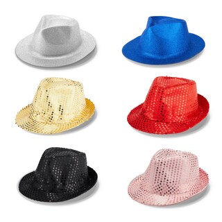 Foto 1 | Sombrero Zink Western Fedora De Colores Con Lentejuelas Brillantes, 6 Unidades - Venta Internacional.