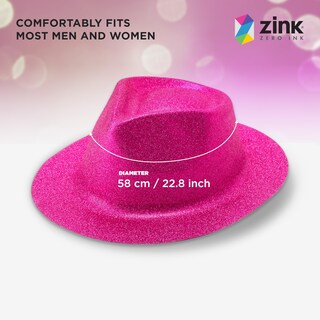 Foto 3 | Sombrero Zink Western Fedora De Colores Con Lentejuelas Brillantes, 6 Unidades - Venta Internacional.