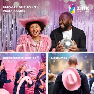 Foto 4 | Sombrero De Vaquera Rosa Zink Con Tiara Para Adultos - Rosa - Venta Internacional.
