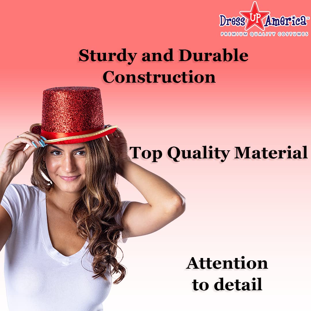 Foto 3 pulgar | Top Hat Dress Up America Shiny Tuxedo Para Adulto (rojo) - Venta Internacional.