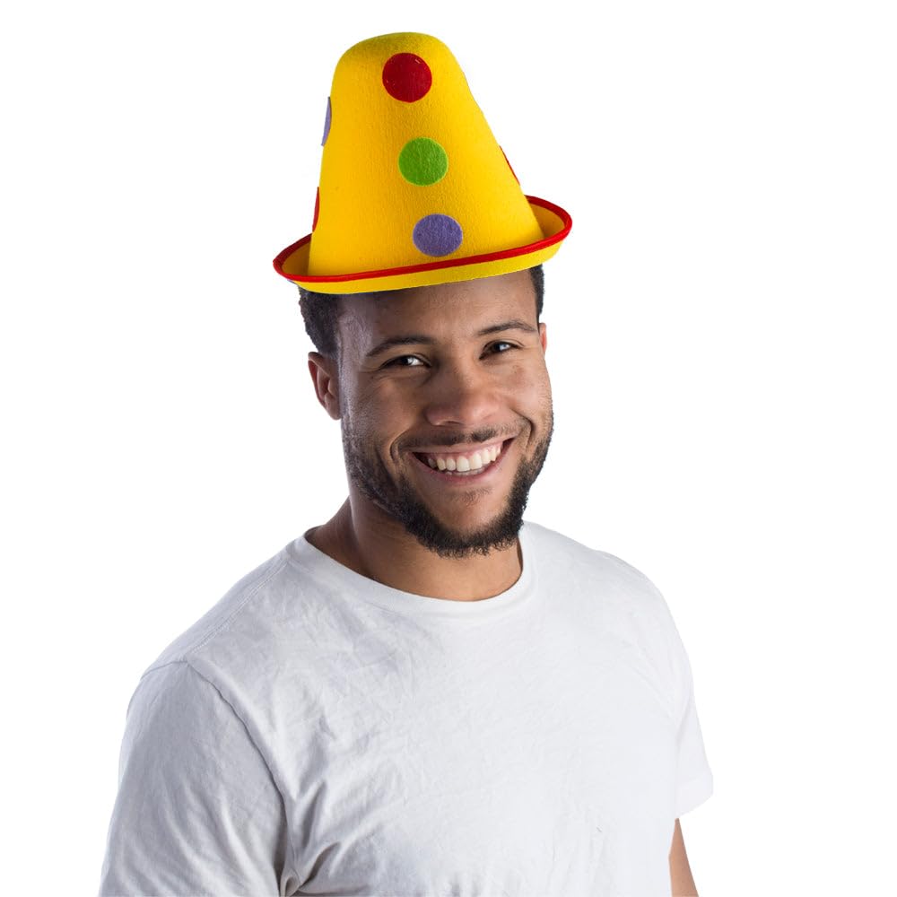 Foto 2 pulgar | Sombrero De Payaso Dress Up America Con Lunares Para Adultos - Venta Internacional.