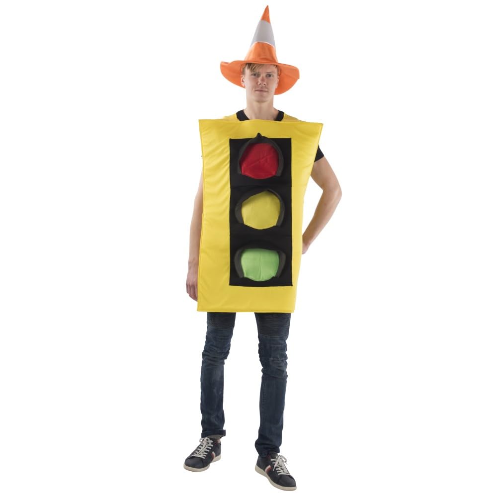 Foto 2 pulgar | Costume Dress Up America Traffic Light Con Sombrero Cónico De Seguridad - Venta Internacional.