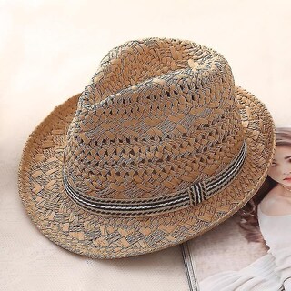 Foto 1 | Sombrero Huoguo Estilo Británico Tejido De Paja De Verano En Panama Beach - Venta Internacional.