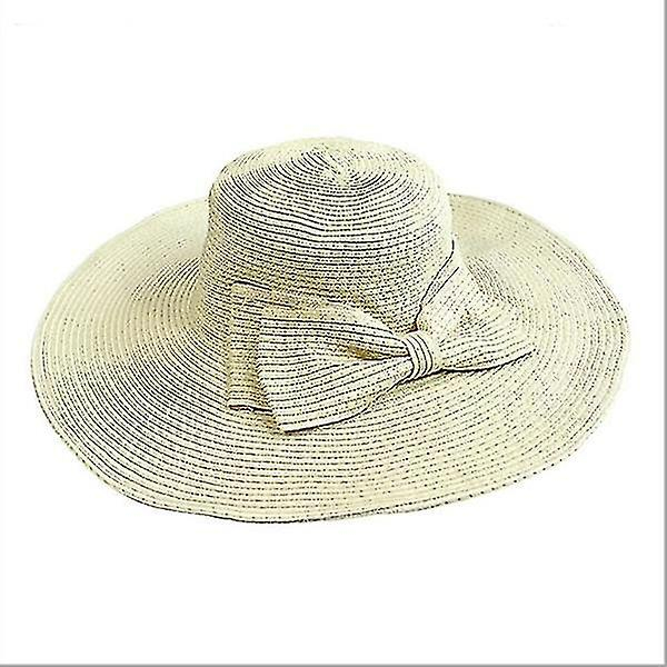 Foto 2 pulgar | Sombrero Huoguo  Vintage  De Paja  Ala Ancha  Para Niñas  Color Beige - Venta Internacional.