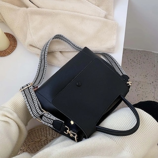 Foto 3 | Bolso Bandolera de Piel para Mujer Malubero color Negro