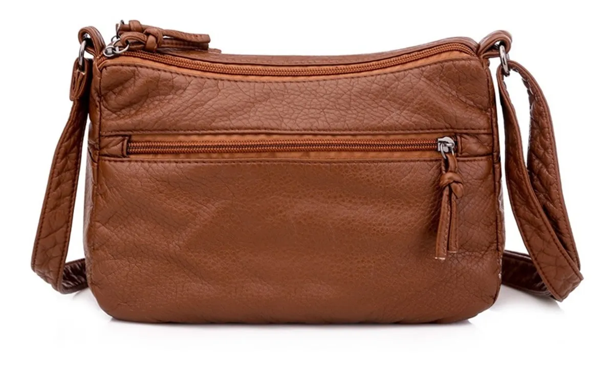 Foto 2 | Bolso Bandolera Para Dama Gran Capacidad Marron