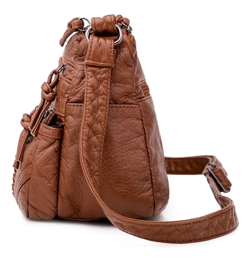 Foto 4 pulgar | Bolso Bandolera Para Dama Gran Capacidad Marron