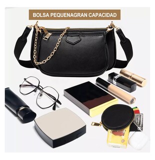 Foto 2 | Bolsa 3 en 1 Belug Negra para Mujer