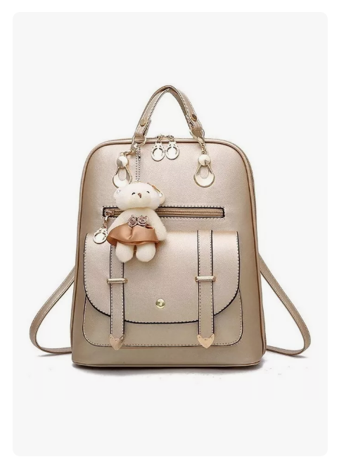 Mochila Escolar Ninzi Qiqi-fxw033 Fxw033 Color Dorado Wünd