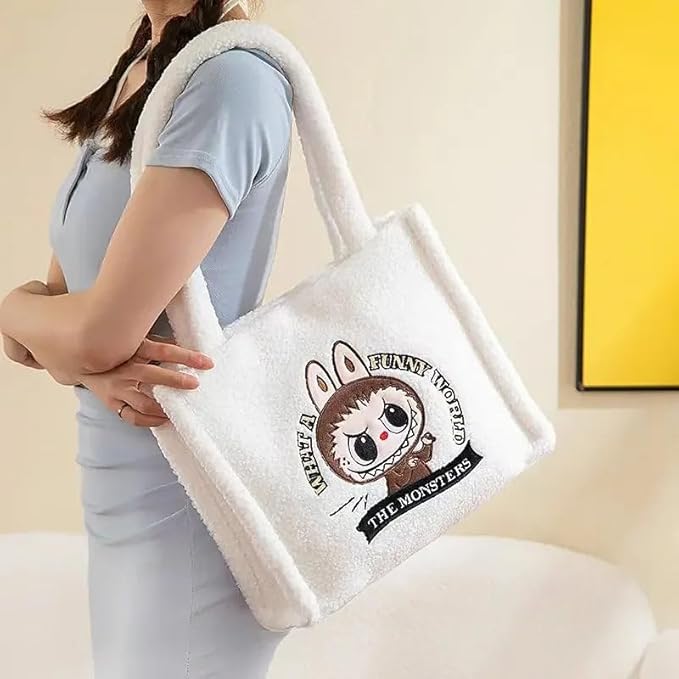 Foto 3 pulgar | Bolsa de Hombro de Peluche con Dibujos Animados - Venta Internacional