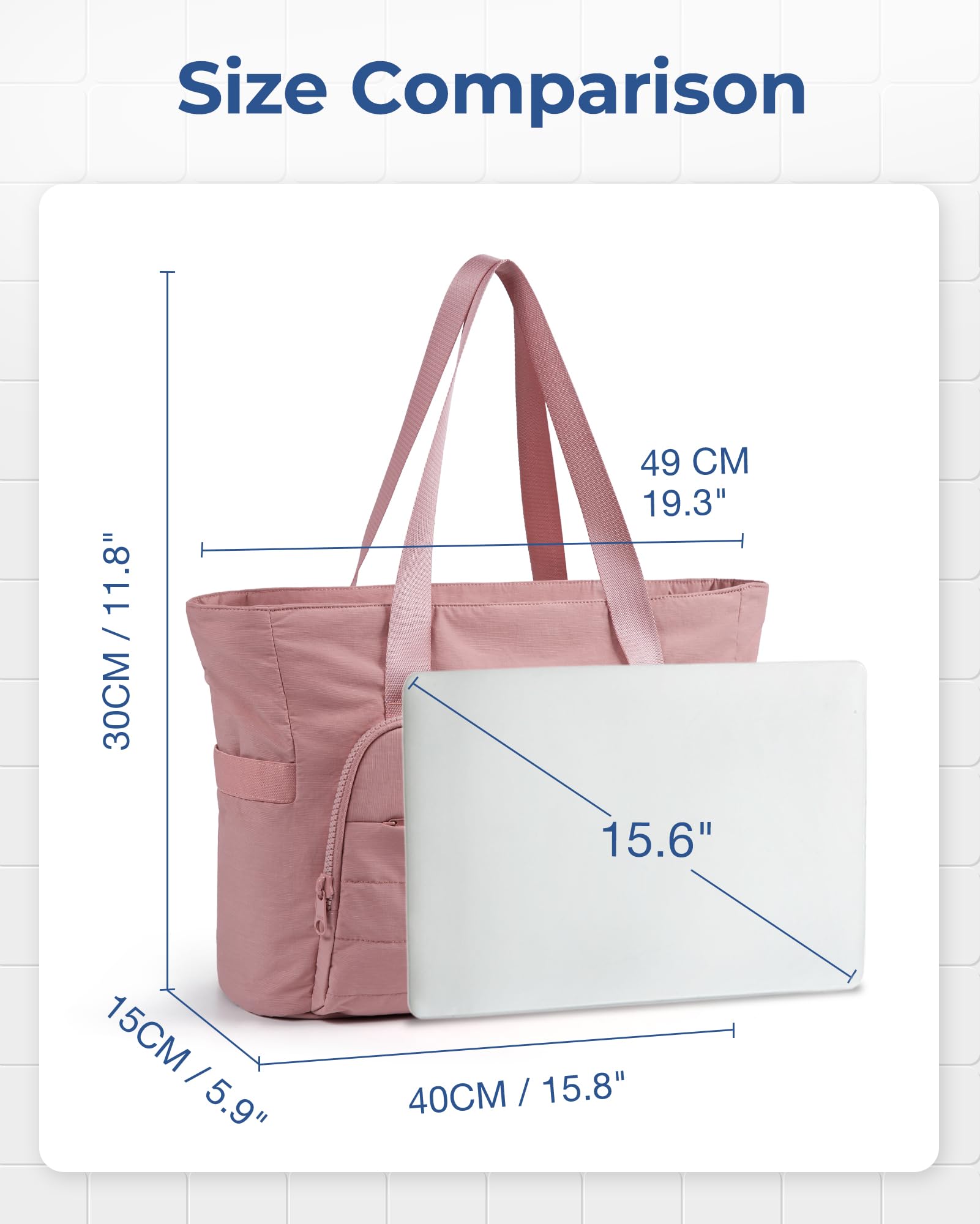 Foto 7 pulgar | Bolso Bagsmart para Mujer Ligero con Compartimentos - Venta Internacional