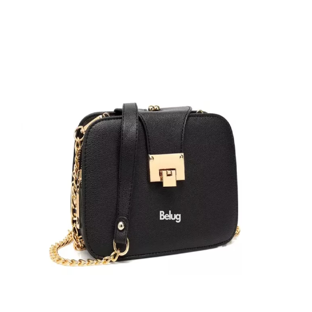 Foto 4 | Bolso Bandolera Para Mujer Con Hebilla Metálica  Belug, Negro