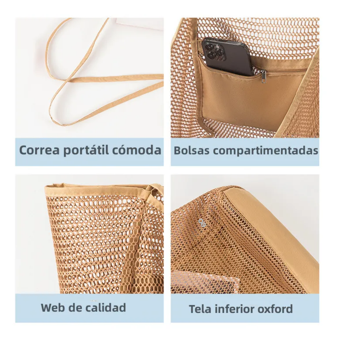 Foto 3 | Bolso de Playa Eo Safe Imports Marrón