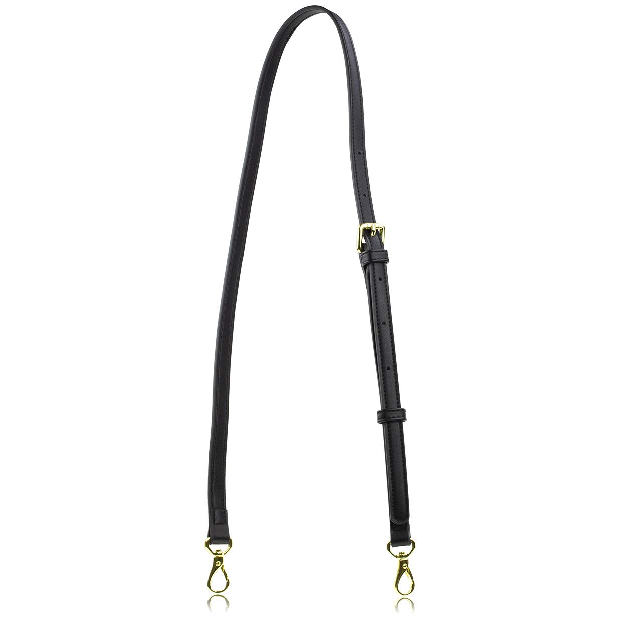 Foto 2 pulgar | Bolso Bandolera De Repuesto Con Correa Para Monedero, Piel Negra - Venta Internacional.