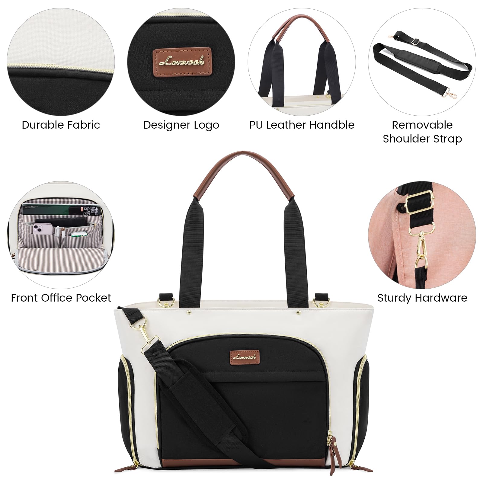Foto 4 pulgar | Bolsa Para Sacaleches Lovevook, Bolsa Para Pañales Con Enfriador Y Almohadilla - Venta Internacional.