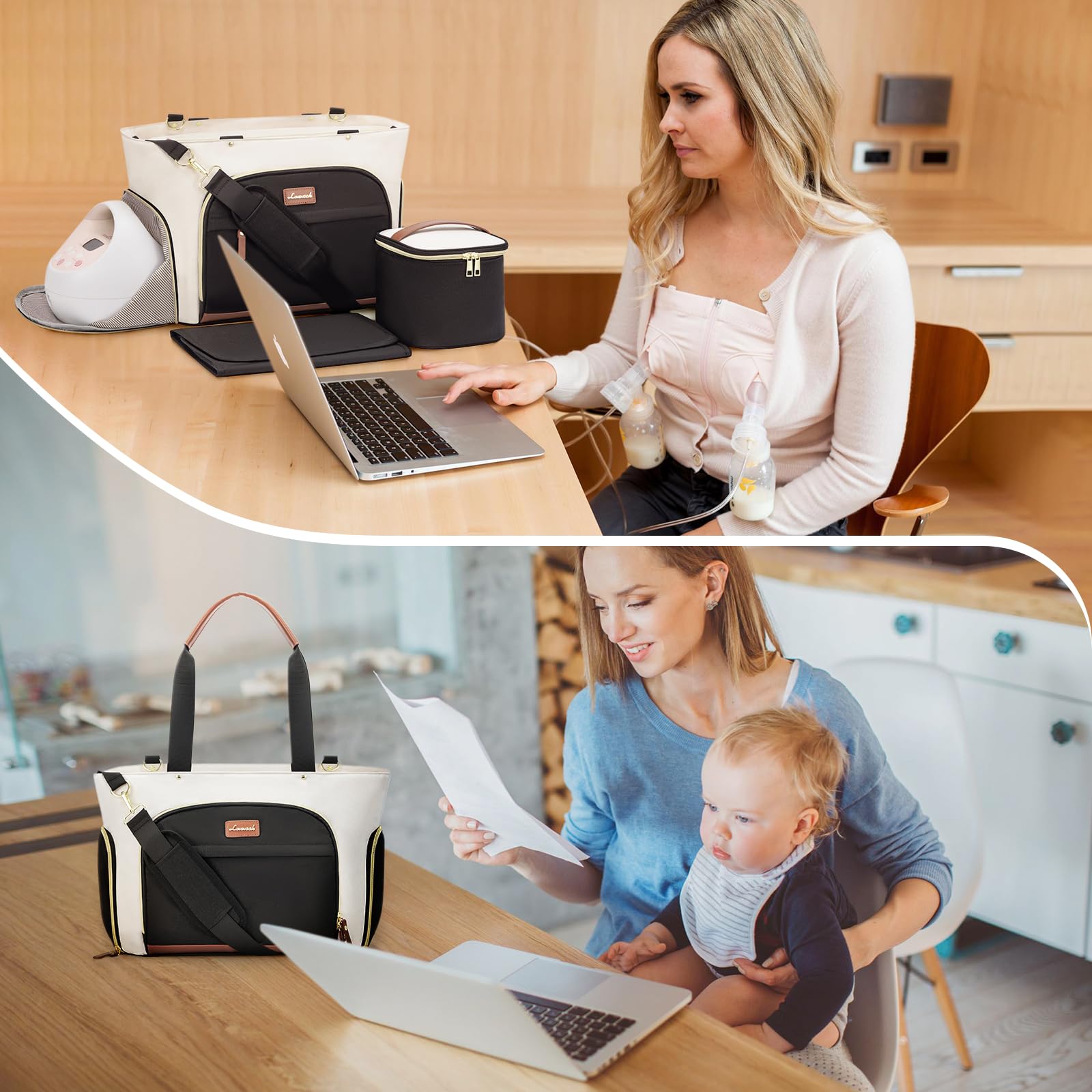 Foto 8 pulgar | Bolsa Para Sacaleches Lovevook, Bolsa Para Pañales Con Enfriador Y Almohadilla - Venta Internacional.