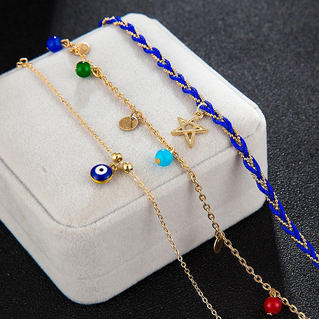 Foto 5 | Tobillera Huoguo Personality Bohemian Metal Multicapa Coco - Venta Internacional.