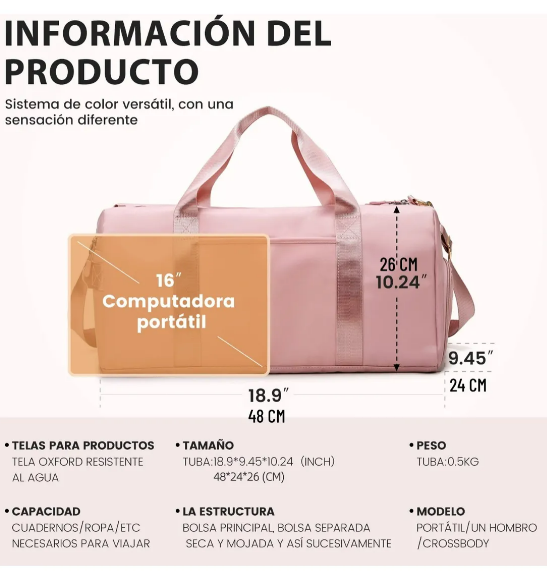 Foto 4 pulgar | Xtellar Maleta Deportiva Sofisticada - Mochila Multifuncional Resistente Para Viaje, Gimnasio Y Aventuras