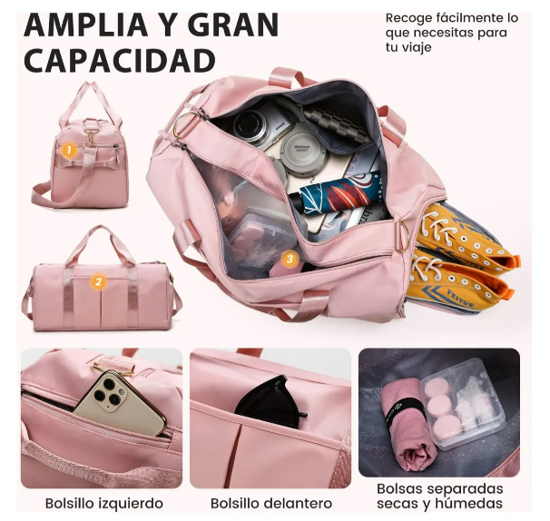 Foto 5 pulgar | Xtellar Maleta Deportiva Sofisticada - Mochila Multifuncional Resistente Para Viaje, Gimnasio Y Aventuras