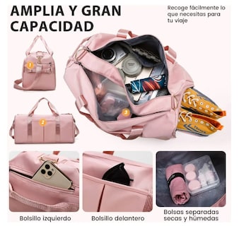 Foto 4 | Xtellar Maleta Deportiva Sofisticada - Mochila Multifuncional Resistente Para Viaje, Gimnasio Y Aventuras