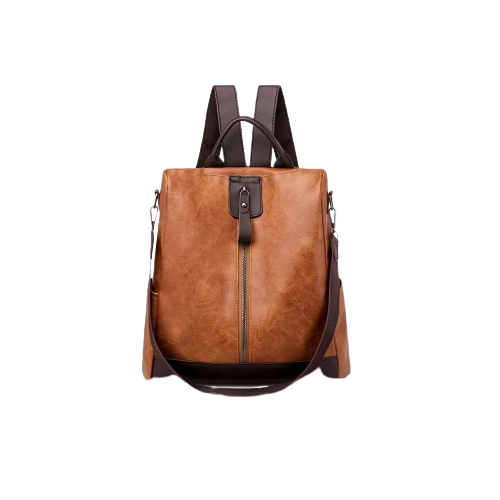 Mochila Antirrobo para Dama de Piel Marrón