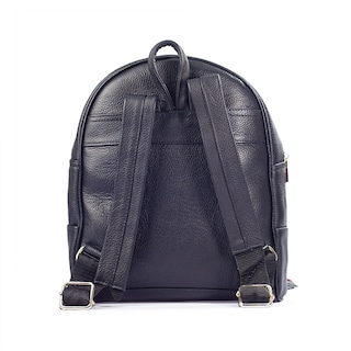 Foto 2 | Backpack Chiapas A Ángelozano Negro Piel Grabada Tipo Cincelado