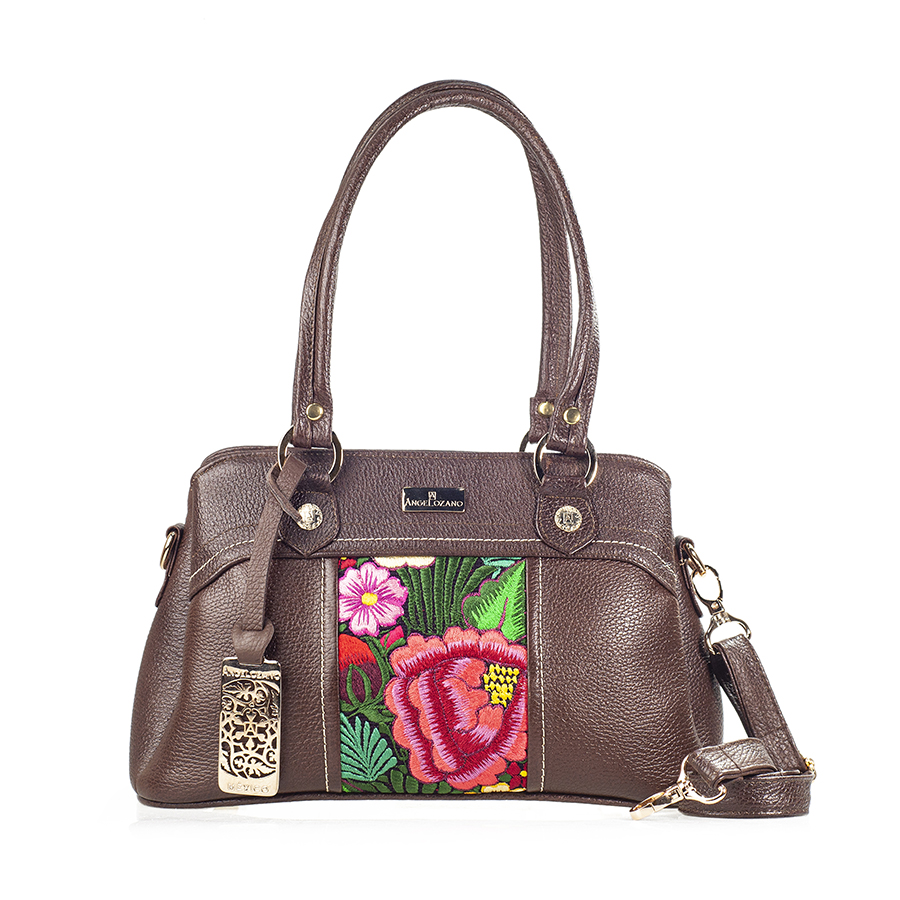 Foto 1 | Bolso Satchel A Ángelozano Ángela color Café de Piel