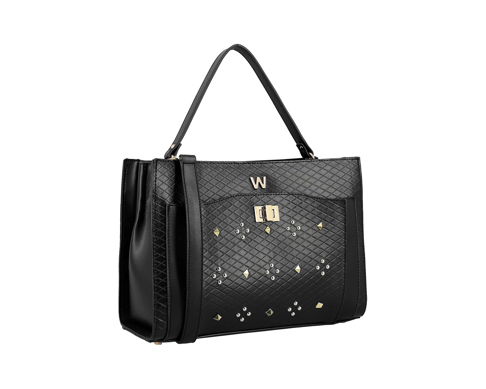 Foto 1 | Bolsa Satchel WESTIES HBKEAVYWE color Negro Sintético