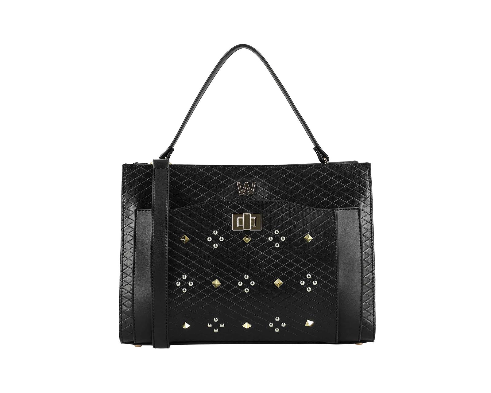 Foto 3 pulgar | Bolsa Satchel WESTIES HBKEAVYWE color Negro Sintético