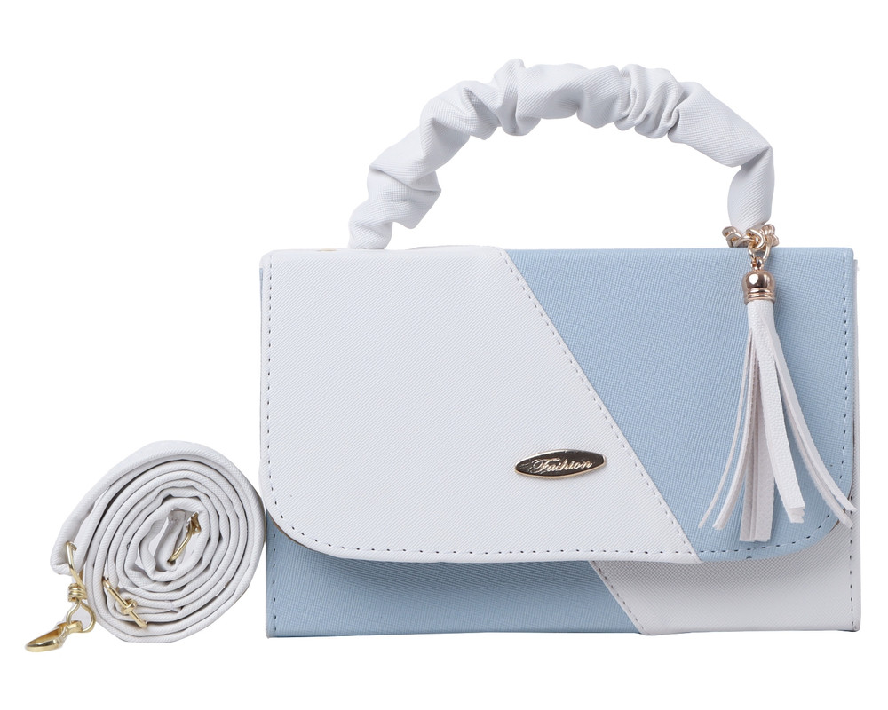 Bolsa Satchel Fana color Azul para Mujer