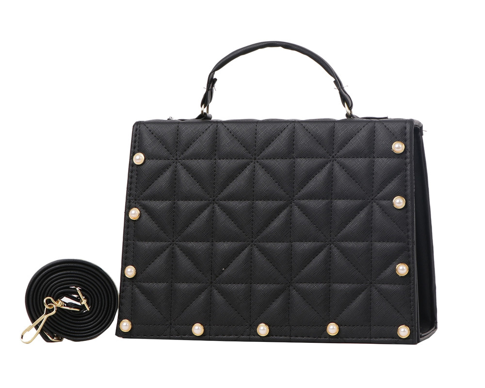 Foto 2 pulgar | Bolsa Satchel Casual Fana Tania color Negro F-2978