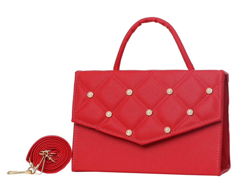 Bolsa Satchel de Moda Fana F-2969 Yuli Rojo $395