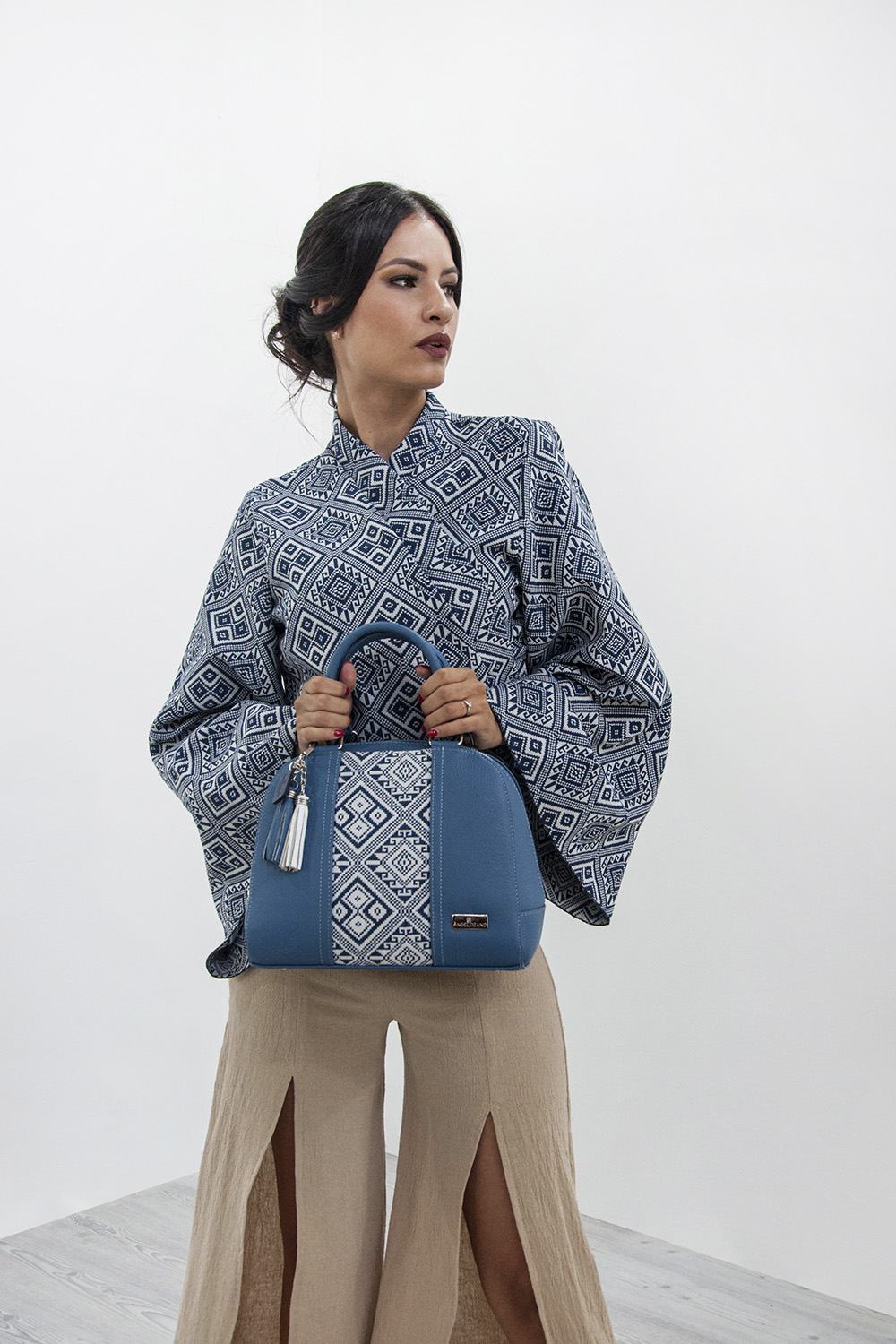 Foto 2 | Bolsa A Ángelozano color Azul para Mujer