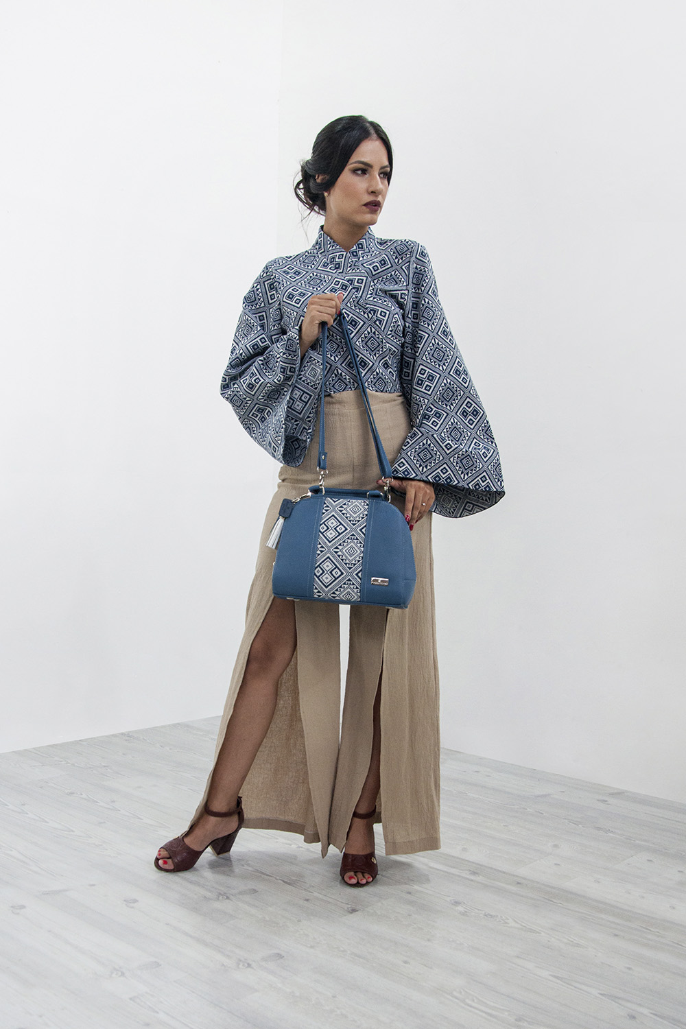 Foto 4 | Bolsa A Ángelozano color Azul para Mujer