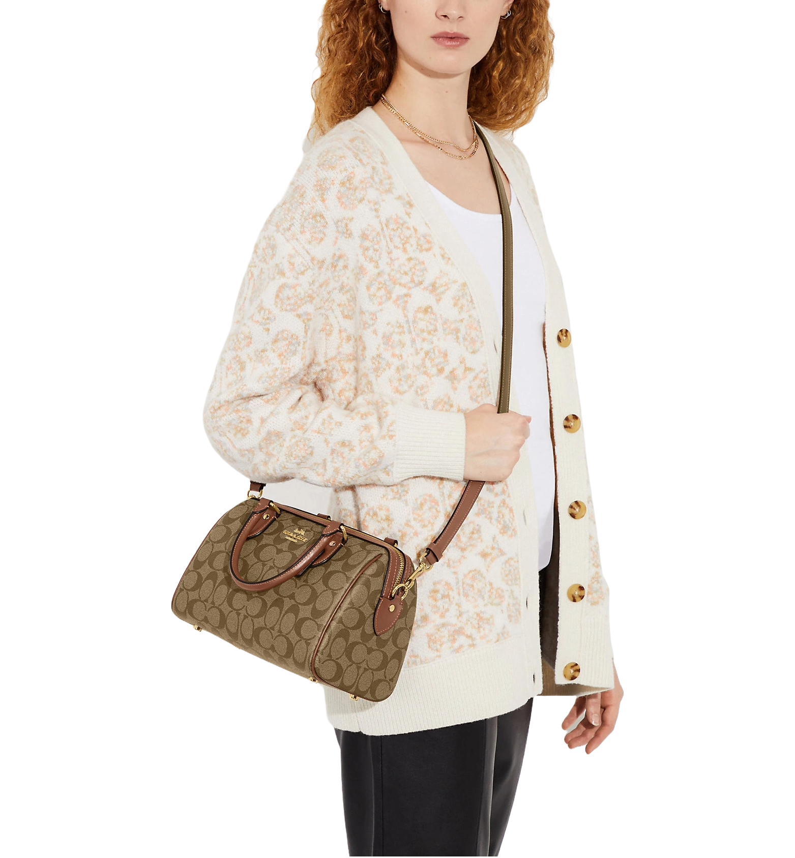 Foto 5 | Bolsa Coach Rowan Satchel Ch280 Ime74 Marrón