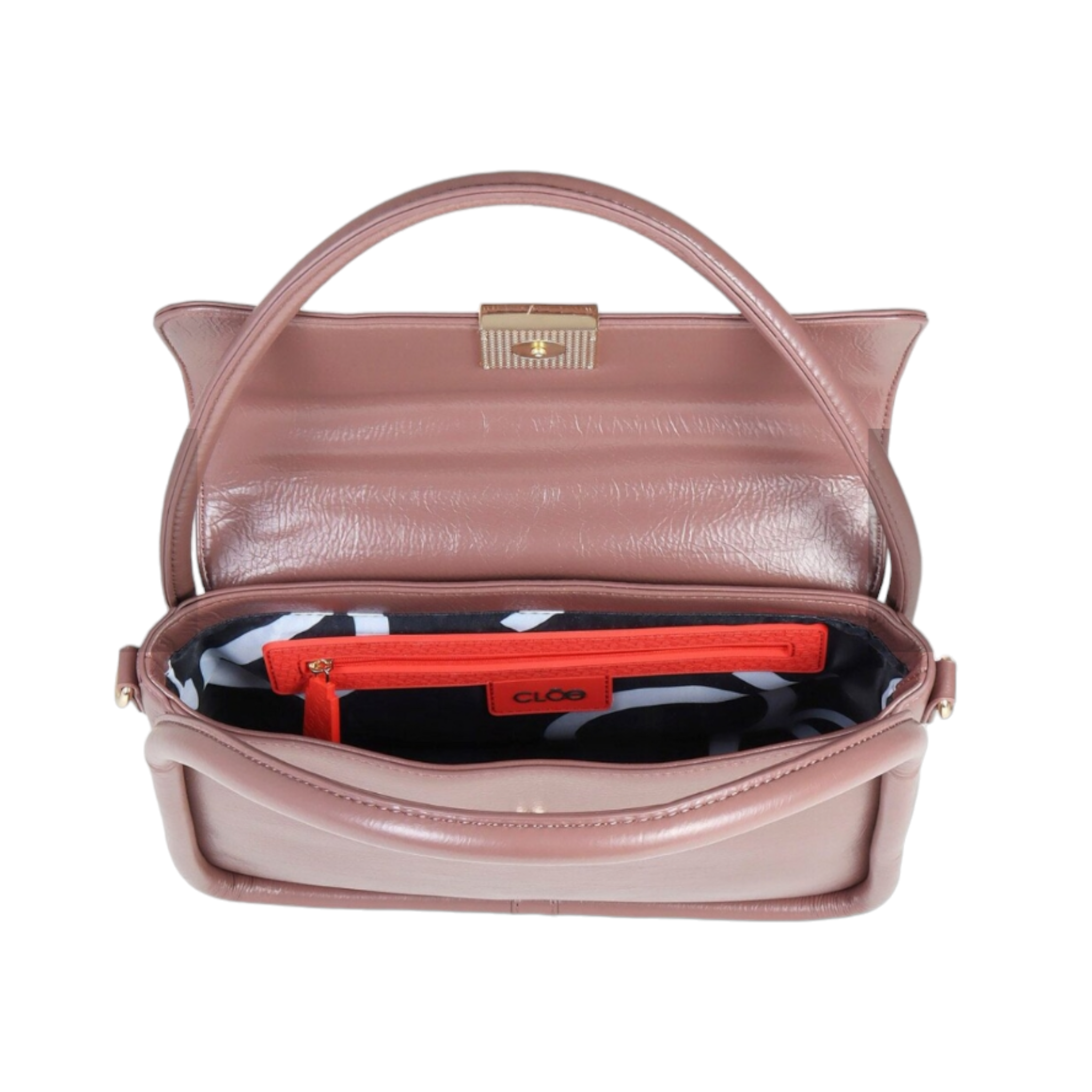 Foto 4 pulgar | Bolso Satchel Cloe Marrón