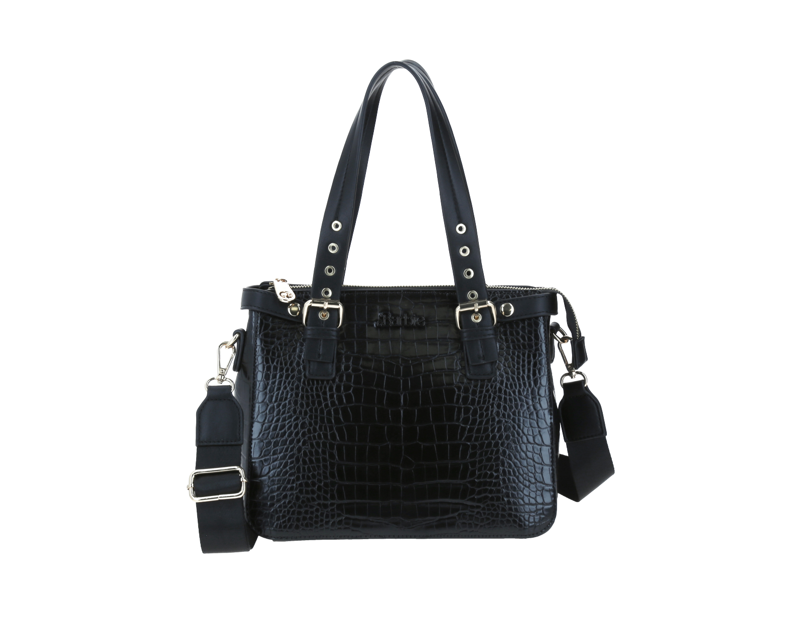 Bolso de Dama Satchel Barbie By Gorett Negro Sicil Mediano