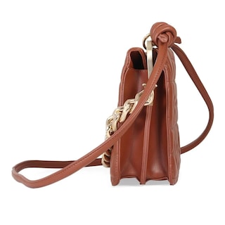 Foto 3 | Bolsa Satchel Acolchada Cadena Chunky