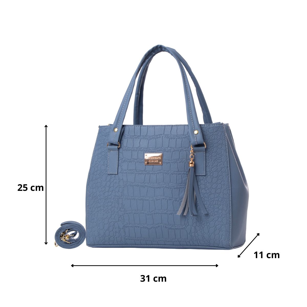 Foto 3 | Bolsa Fana Ileana Color Azul Fashions